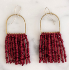 Boucles d'oreilles. Pendantes perlées