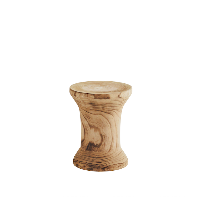 Tabouret en bois tourné. Table d'appoint
