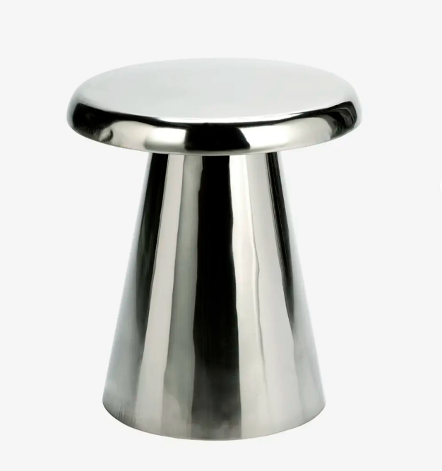 Tabouret émaillé inox