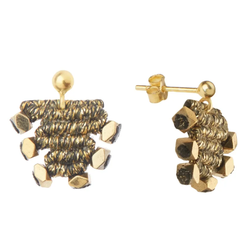 Boucles d'oreilles macramé