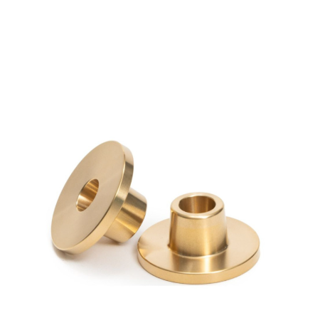 Duo de bougeoirs en laiton