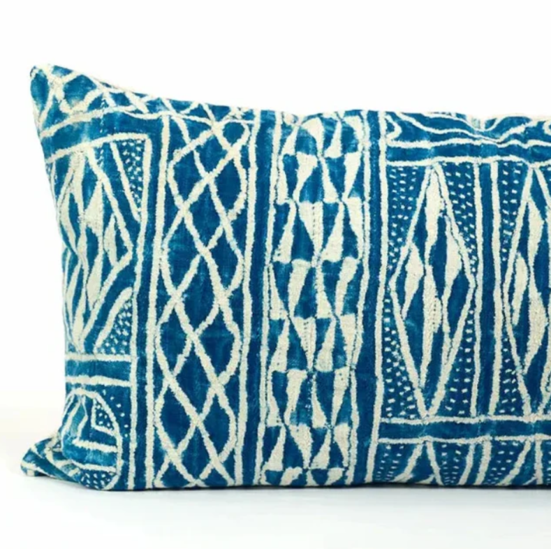 Coussin Ndop Indigo
