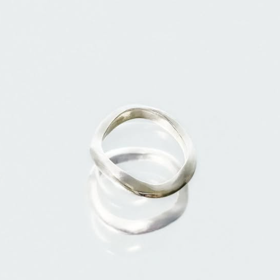 Bague vague en argent