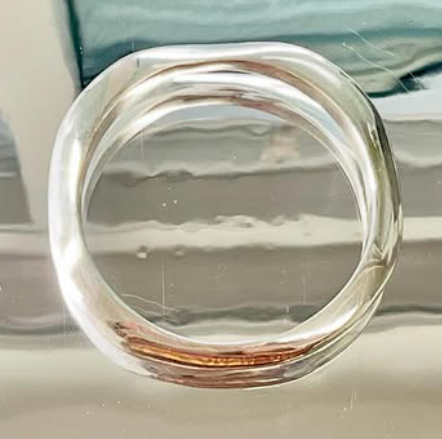 Bangle vague en argent