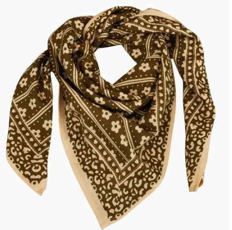 Foulard en coton 100x100