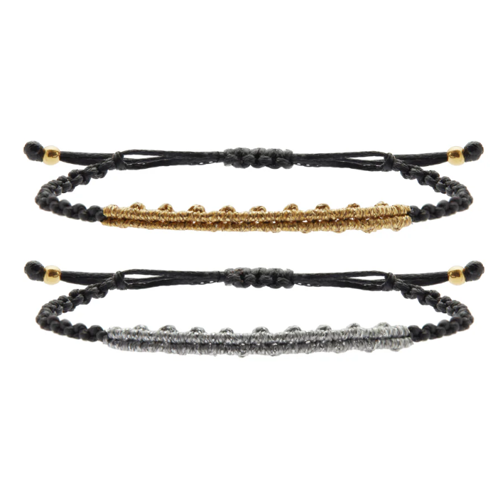Set de bracelets en macramé