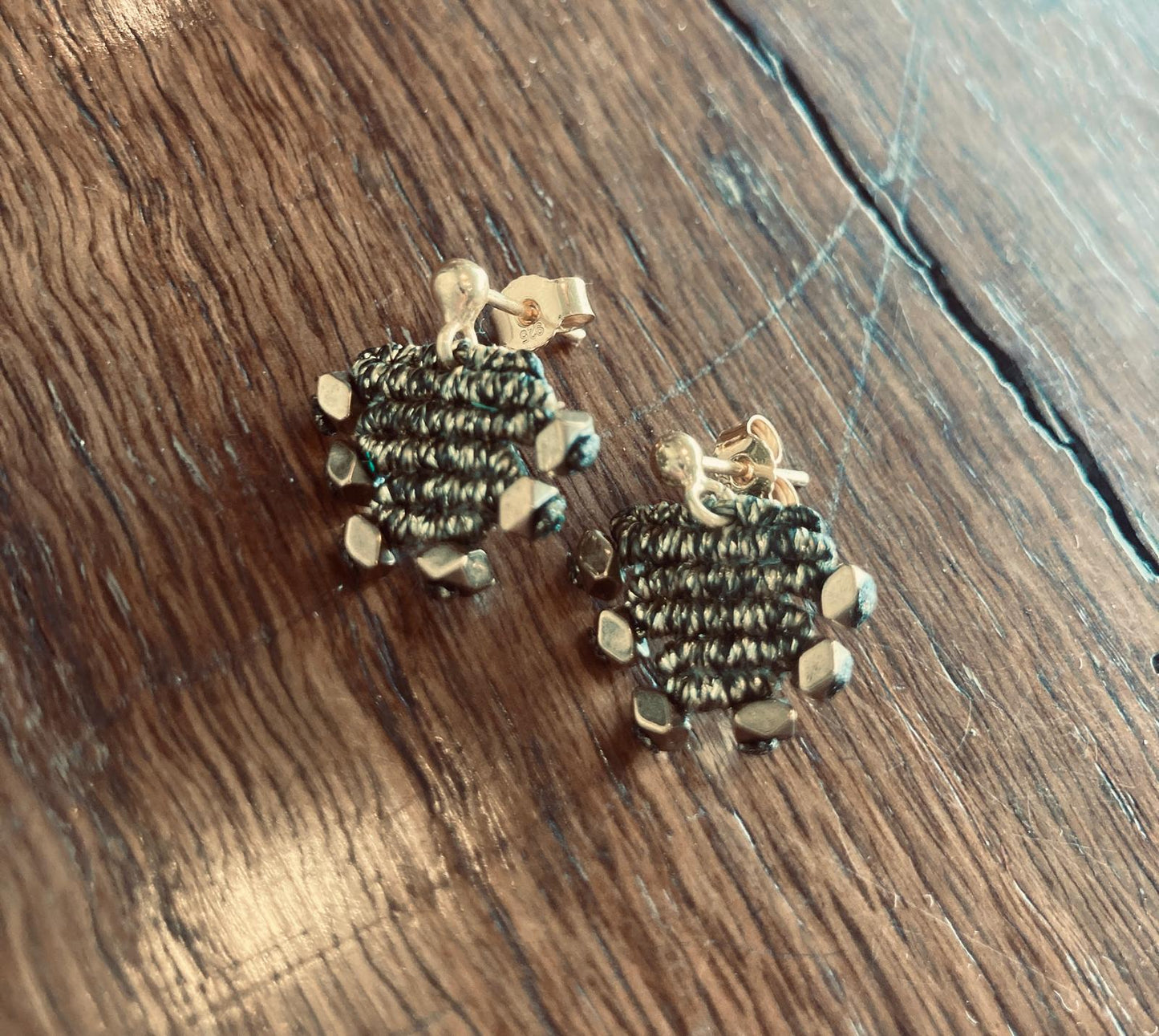 Boucles d'oreilles macramé