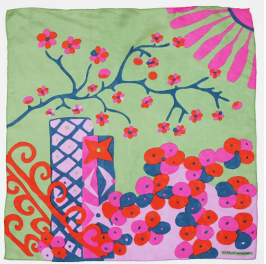 Foulard en soie fine 50x50