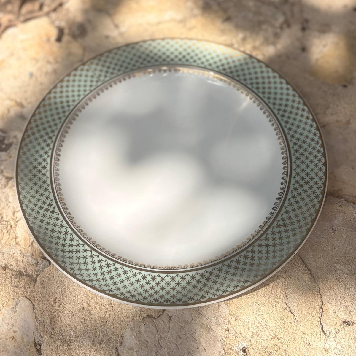 Vaisselle en porcelaine verte