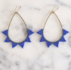 Boucles d'oreilles. Pendantes perlées