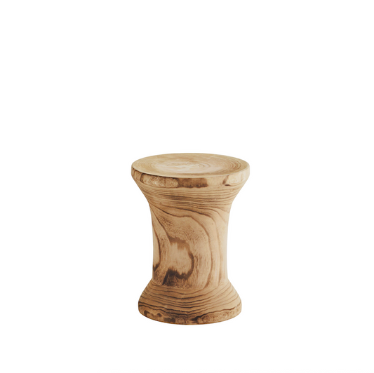 Tabouret en bois tourné. Table d'appoint