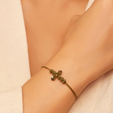 Bracelet Cross Macramé