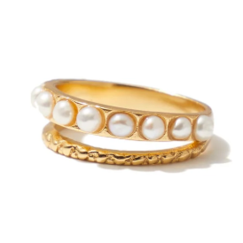 Bagues Perles blanches