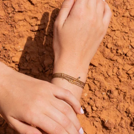 Bracelet dorure chocolat