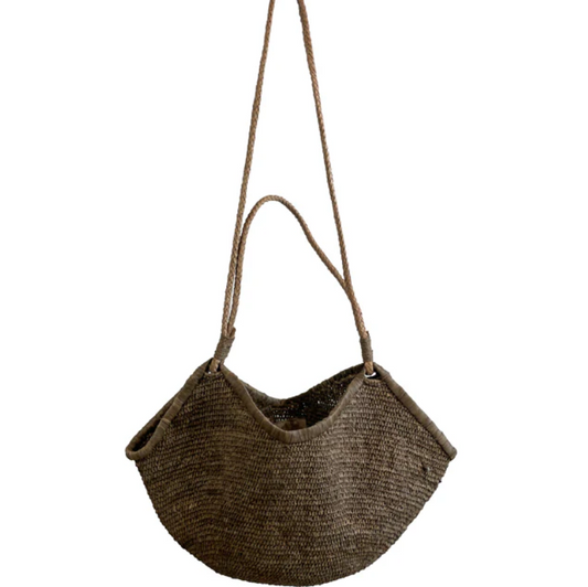 Grand sac en raphia avec anse
