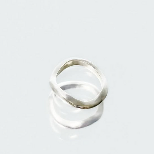 Bague vague en argent