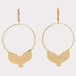 Les boucles d'oreilles BIRD