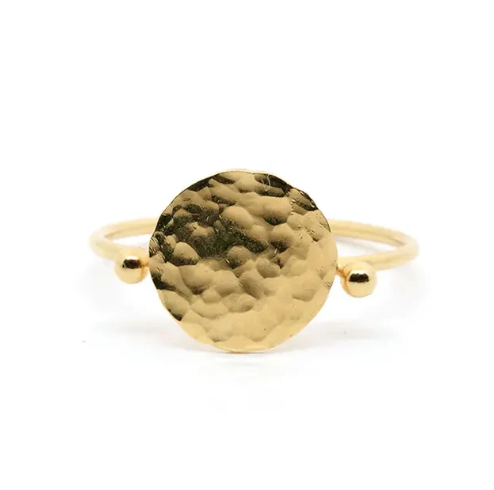 Bague pépite martelée