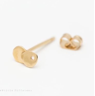 Boucle d'oreille éclipse de lune + extension