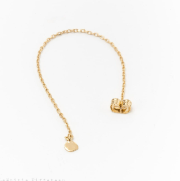 Boucle d'oreille éclipse de lune + extension