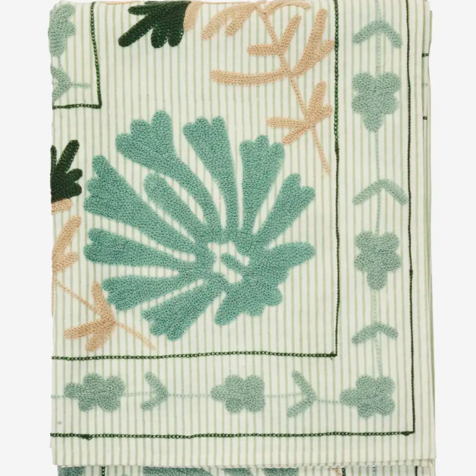 Couverture brodée