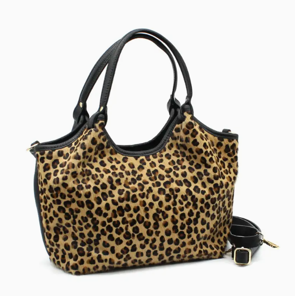 Sac à main cuir & print animal