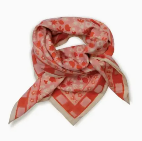 Foulard en coton 100x100