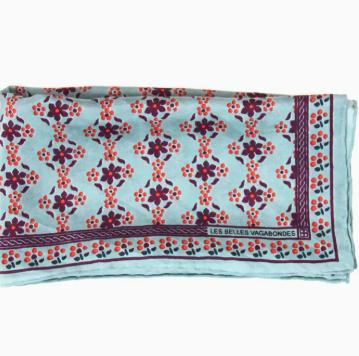 Foulard en soie fine 50x50