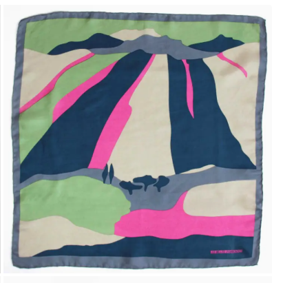 Foulard en soie fine 50x50