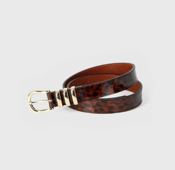 Ceinture en cuir vernis. Ecailles de tortue