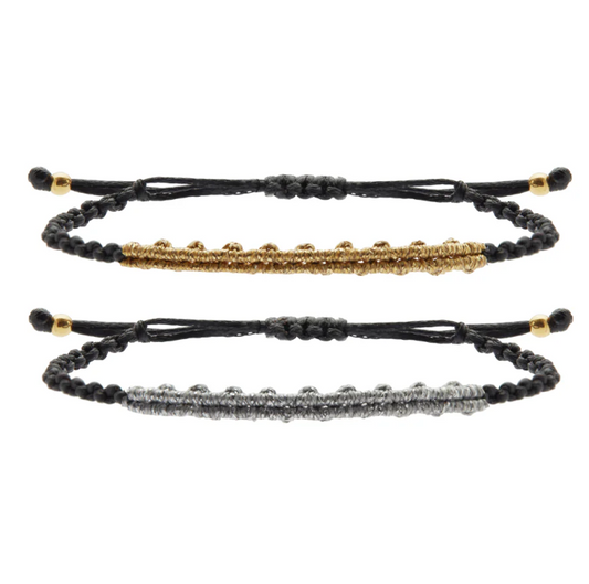 Set de bracelets en macramé