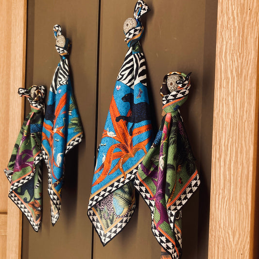 Foulard carré en soie