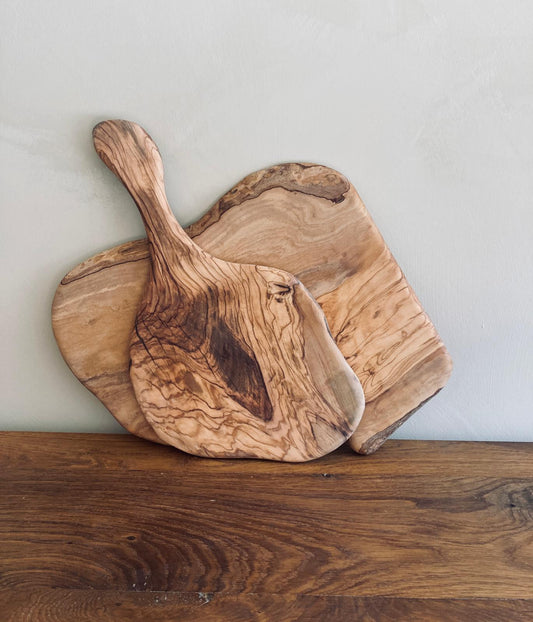 Planches en bois d'olivier