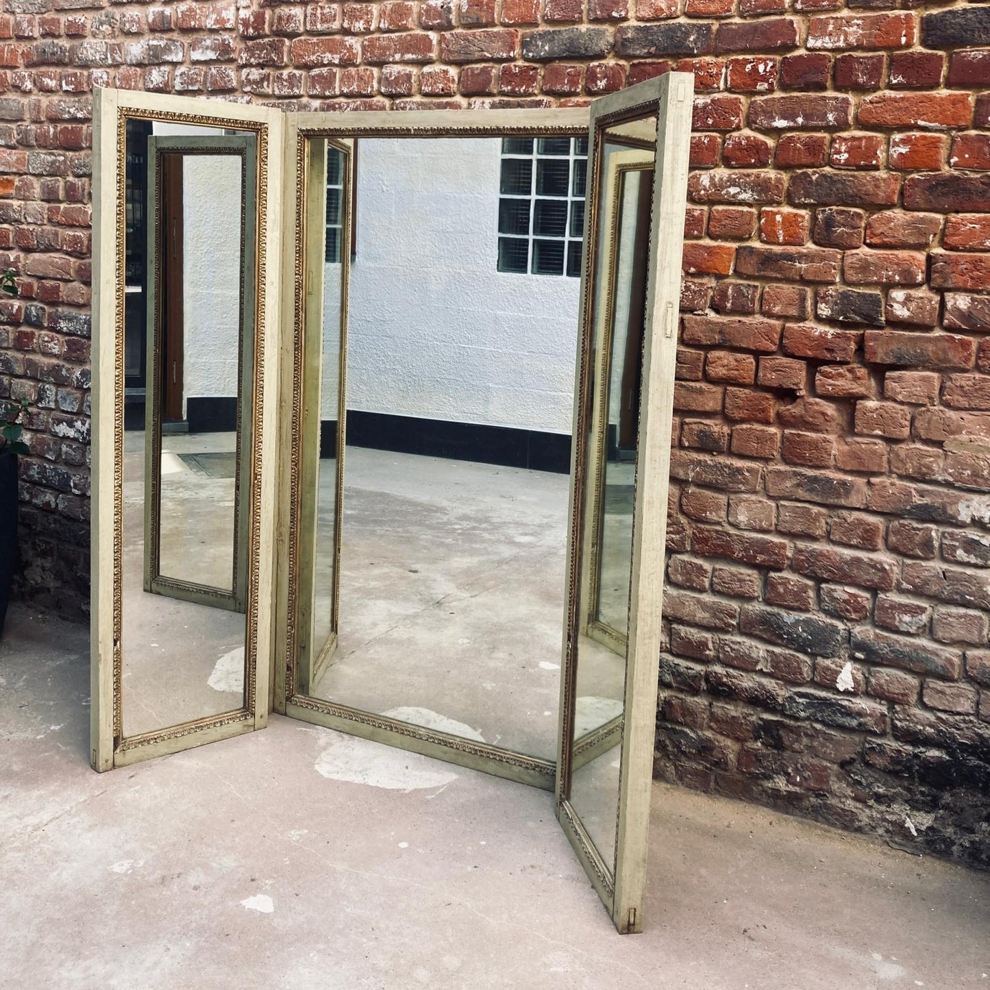 Miroir triptyque antique