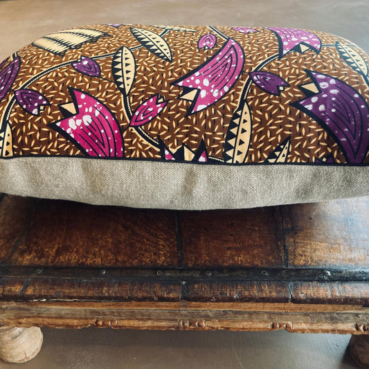 Coussin bi-matière 40x60
