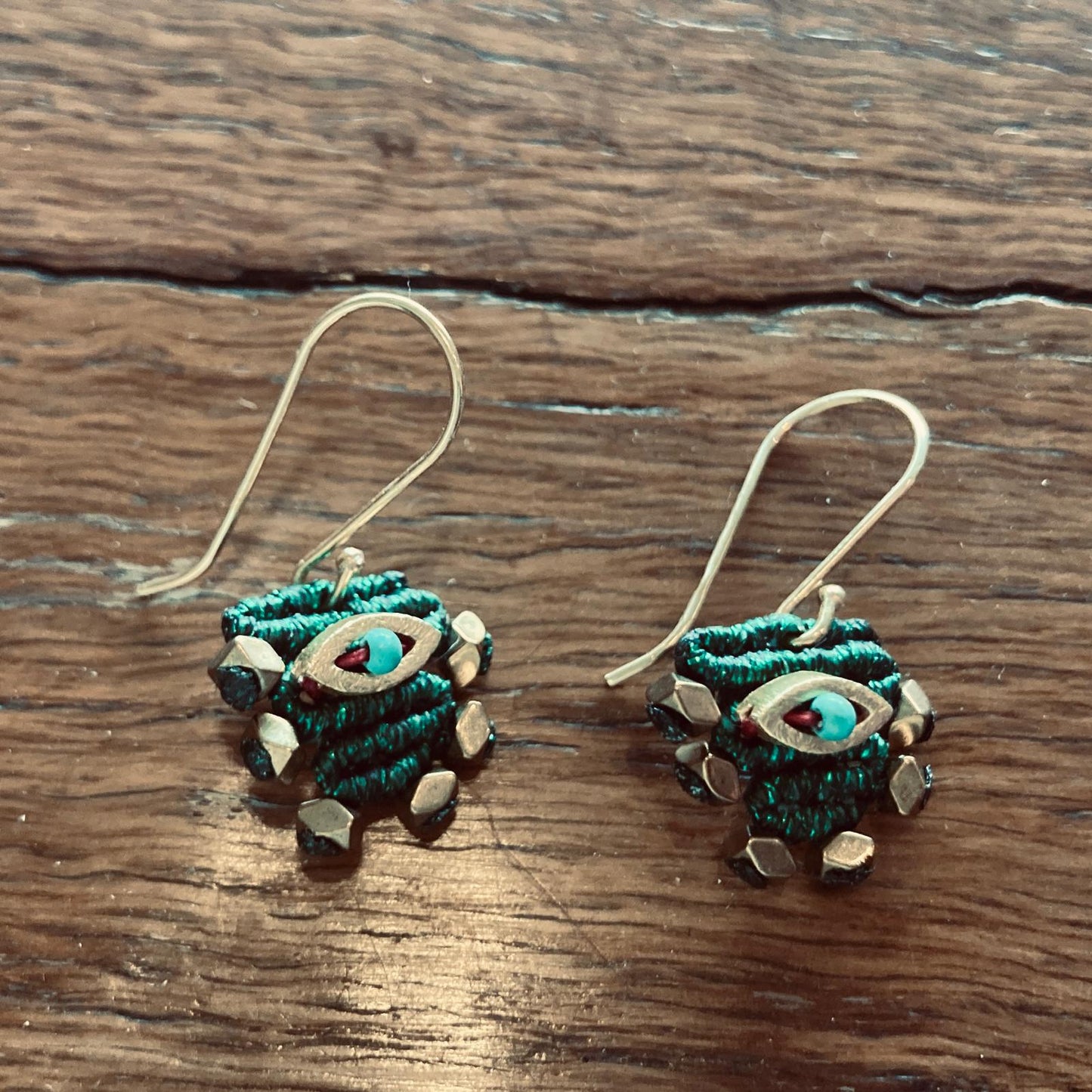 Boucles d'oreilles Anatolia Eye macramé