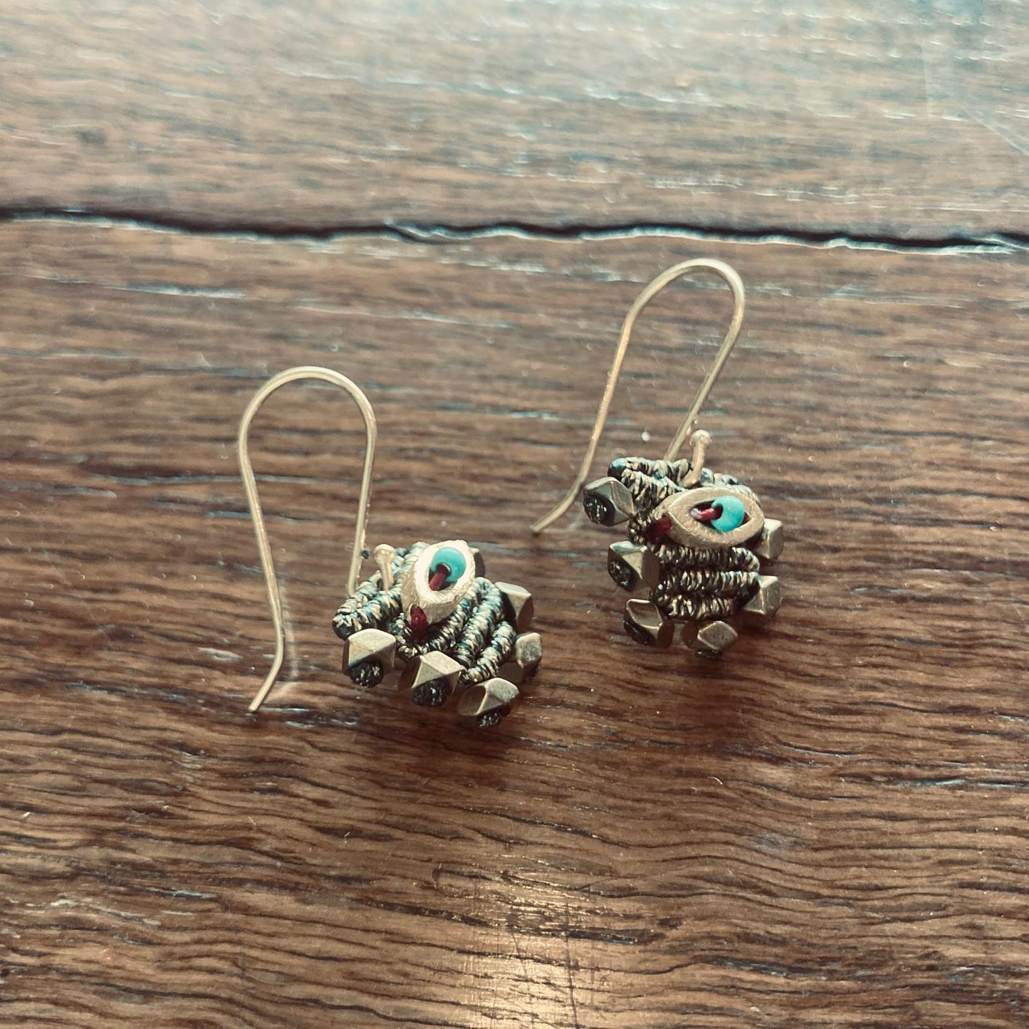 Boucles d'oreilles Anatolia Eye macramé