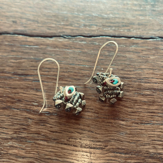 Boucles d'oreilles Anatolia Eye macramé