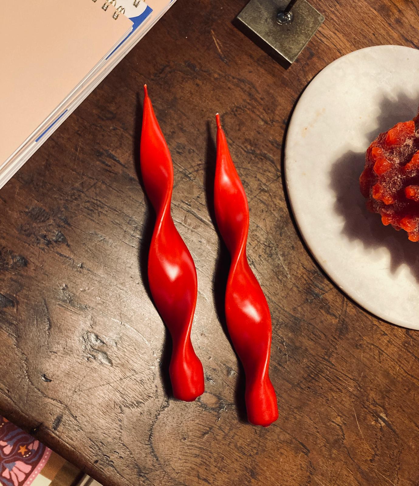 Petite Bougie torsadée 100%naturelle