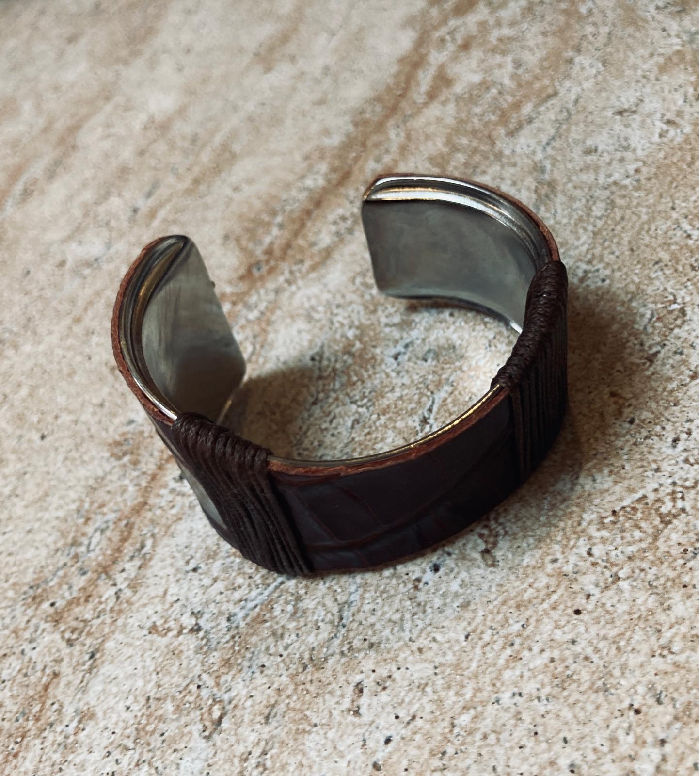 Bracelet bangle cuir