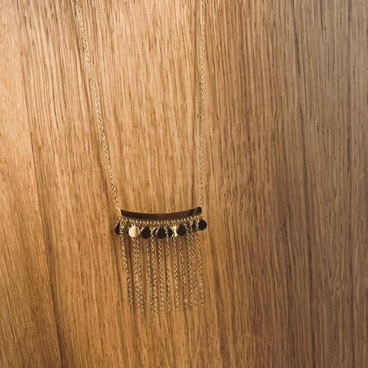 Collier Pépites frangées