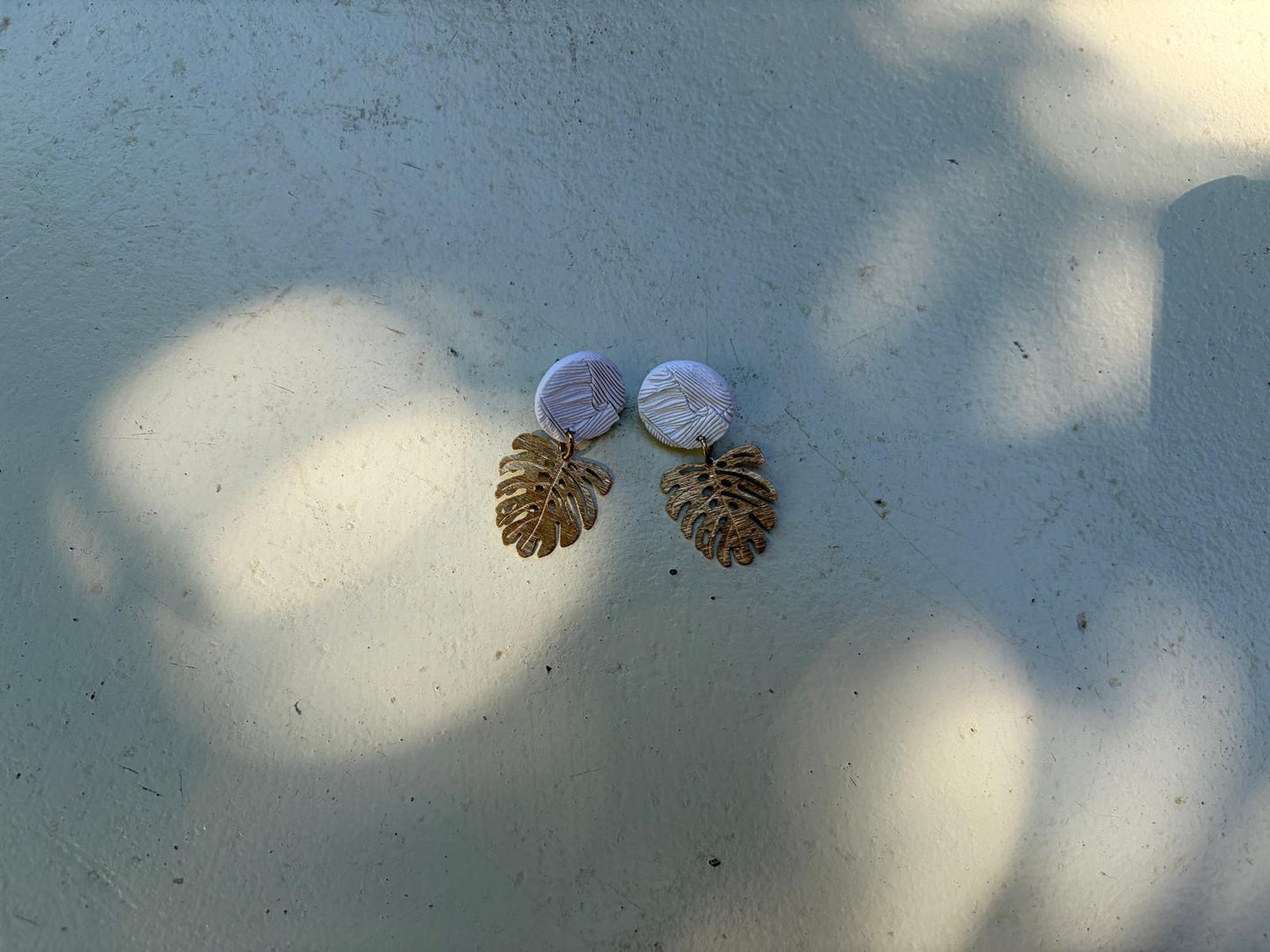 Boucles d'oreilles Monstera