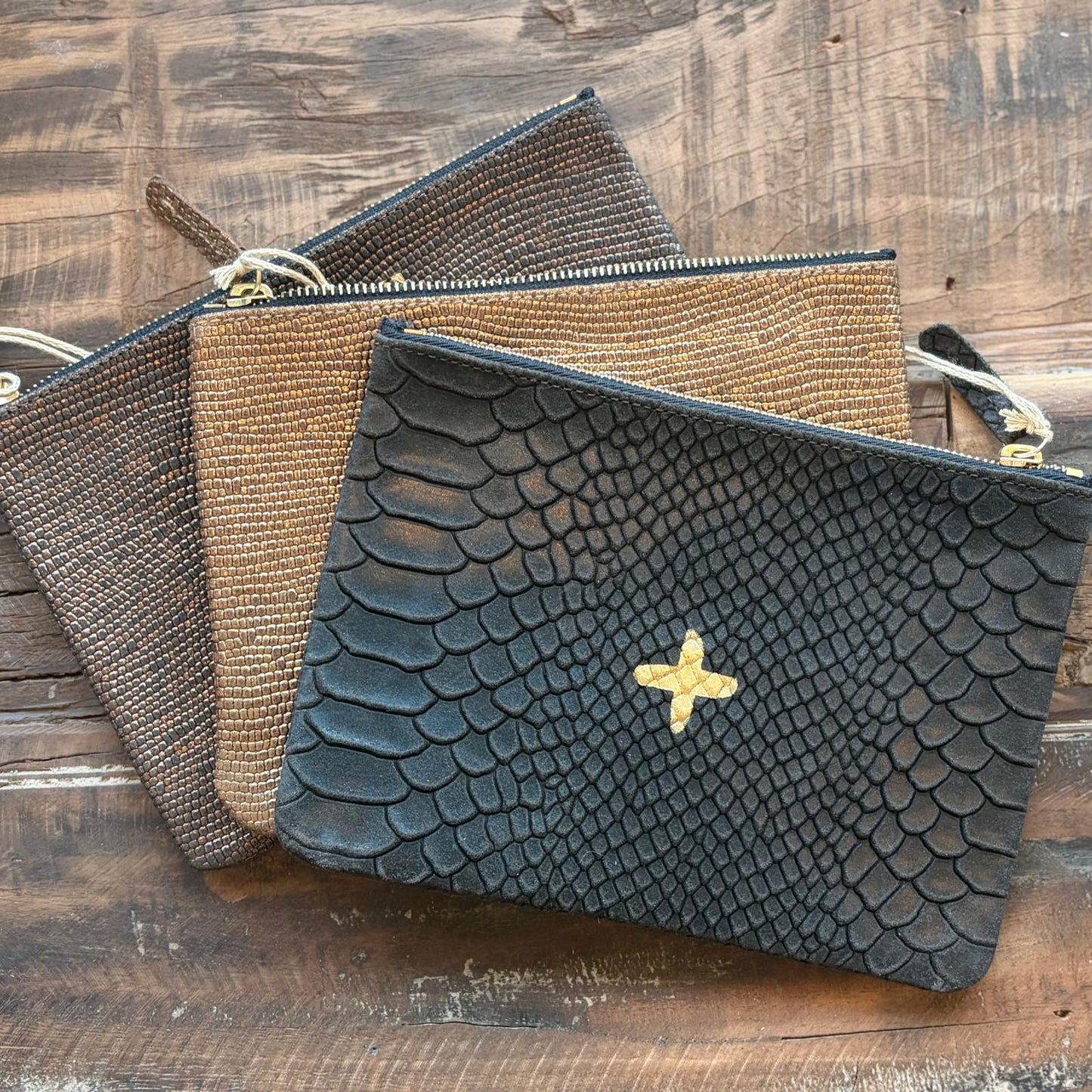 Pochette en cuir