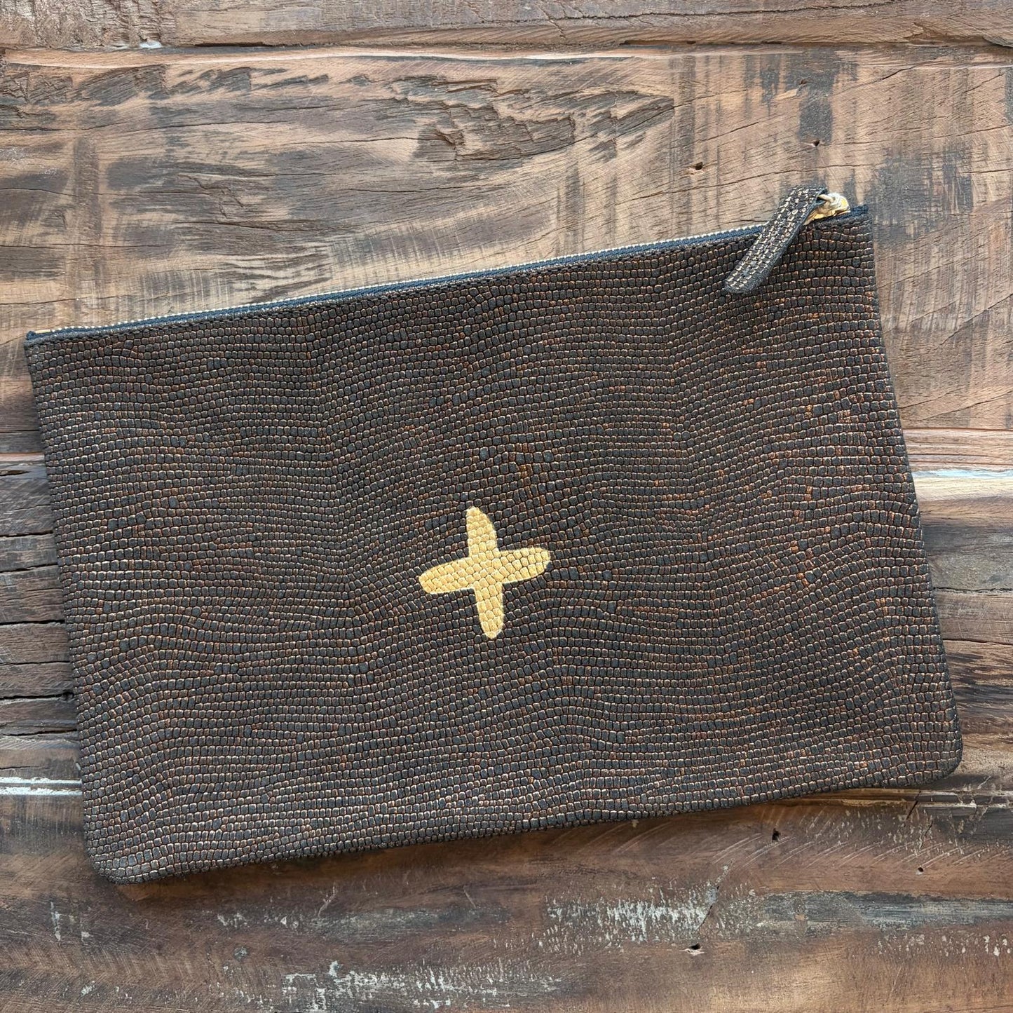 Pochette en cuir