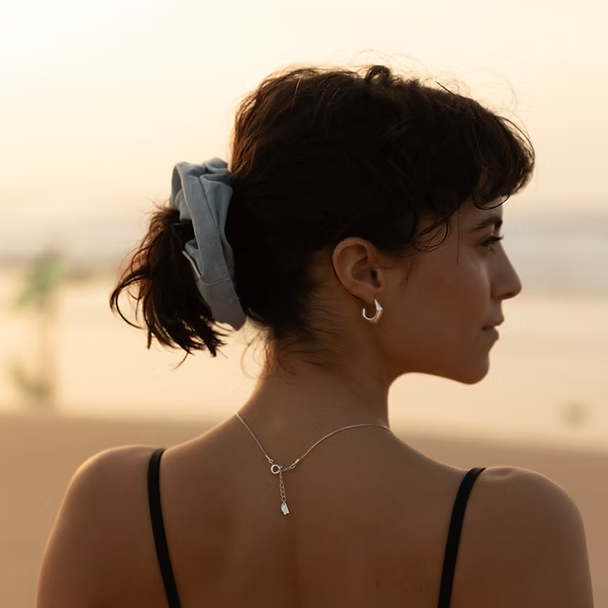 Boucles d’oreilles en argent 2 cm – design épuré Monk & Anna chez Salon D’hiver