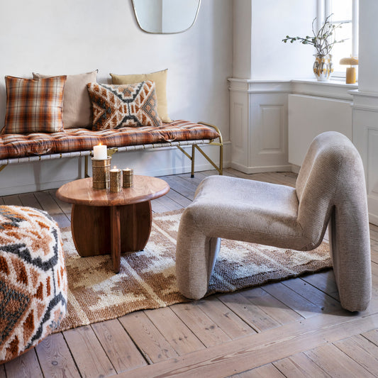 Fauteuil Lounge Beige