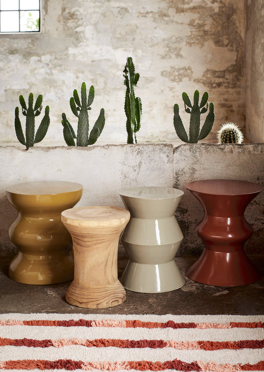 Tabouret Métallique . Table d'appoint